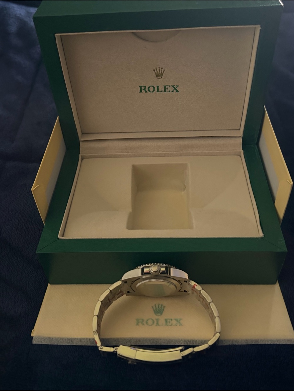 Rolex Men's Stainless Steel Watch with Red and Black. - Picture 5 of 10